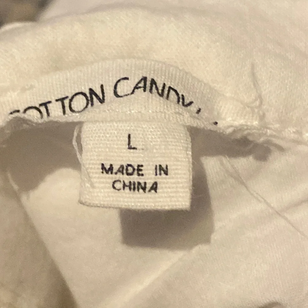 Cotton Candy LA White Adjustable Spaghetti Strap Cut Out Back Mini Dress Size L - Picture 4 of 16